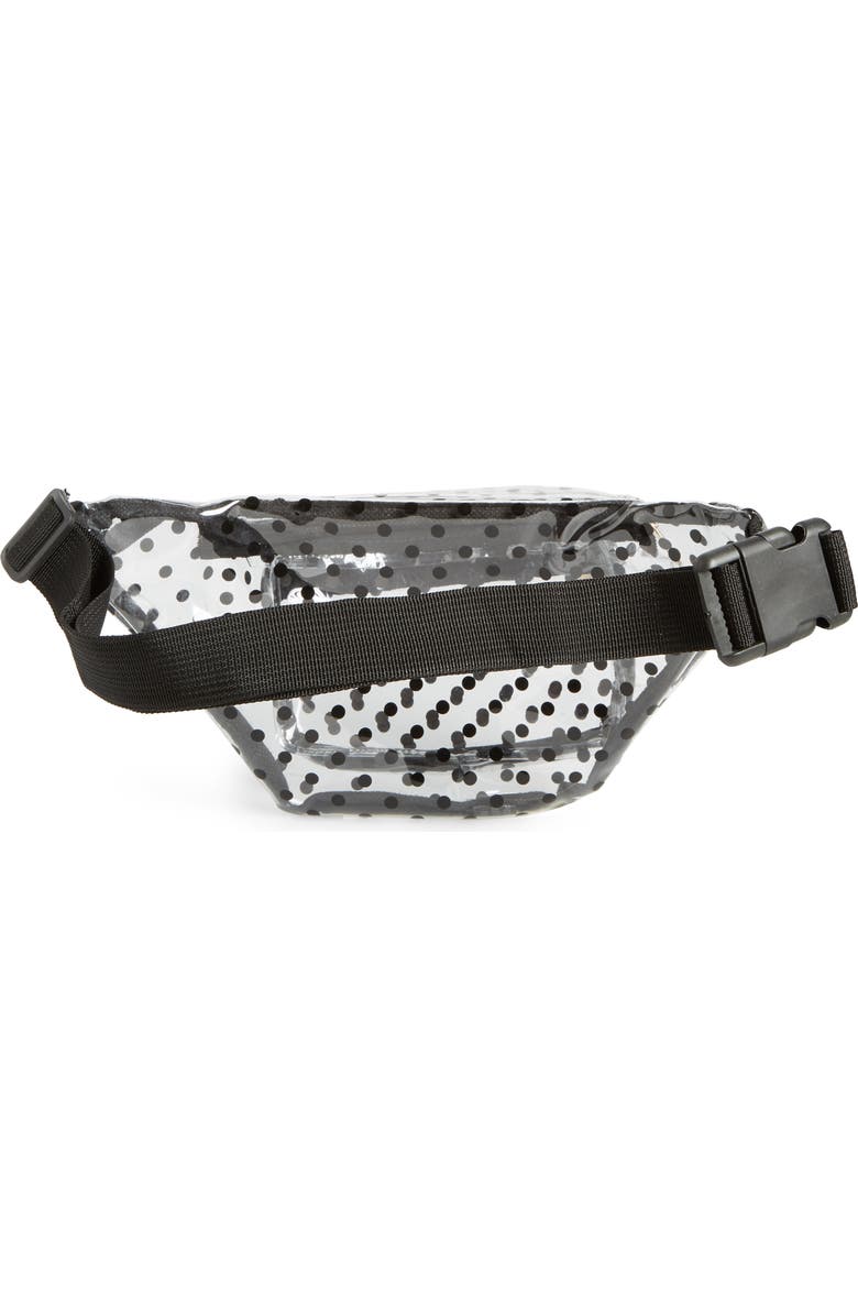 Jane & Berry Polka Dot Transparent Belt Bag, Alternate, color,