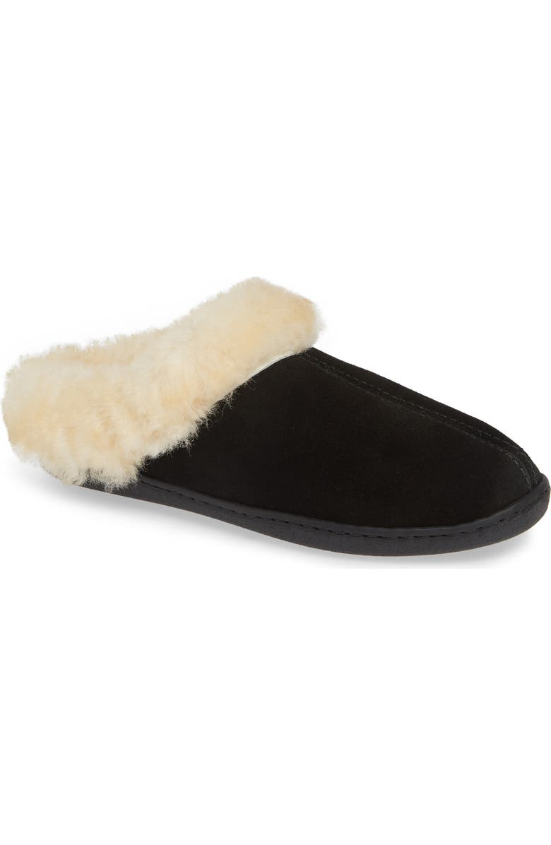 Minnetonka Sheepskin Mule Slipper, Main, color,