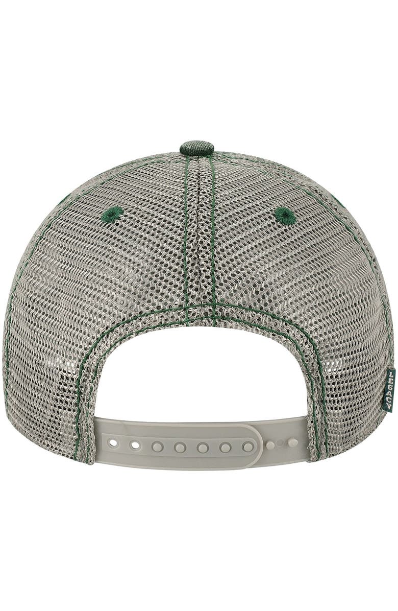 LEGACY ATHLETIC Men's Green Michigan State Spartans Sunset Dashboard Trucker Snapback Hat, Alternate, color, Green