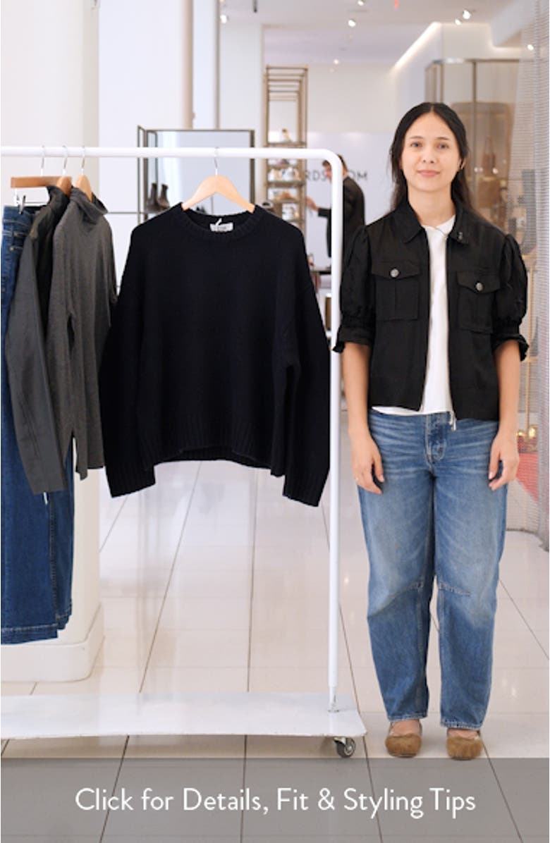 Raven Relaxed Fit Cashmere Sweater, sales video thumbnail