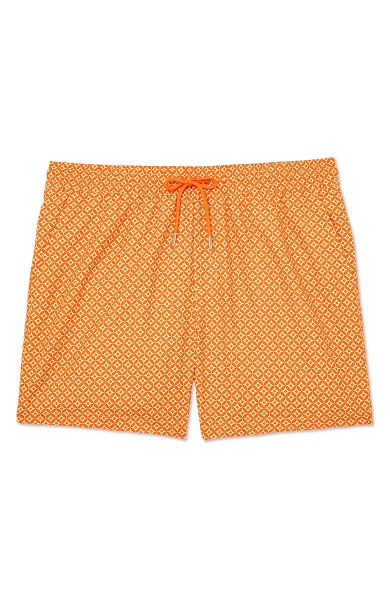 Reiss Oreint Swim Trunks, Alternate, color, Tangerine Orang