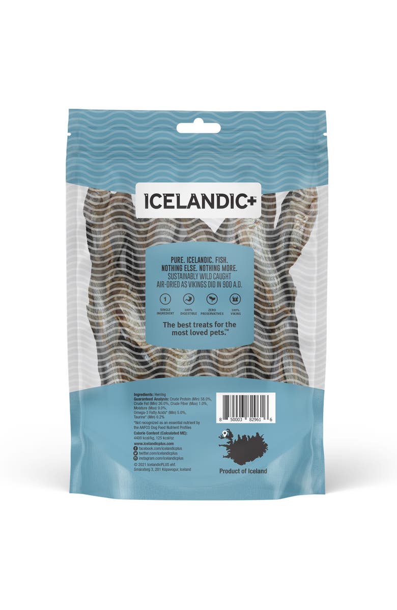 ICELANDIC+ Herring Whole Fish Dog Treat 3oz Bag, Alternate, color, Multicolored