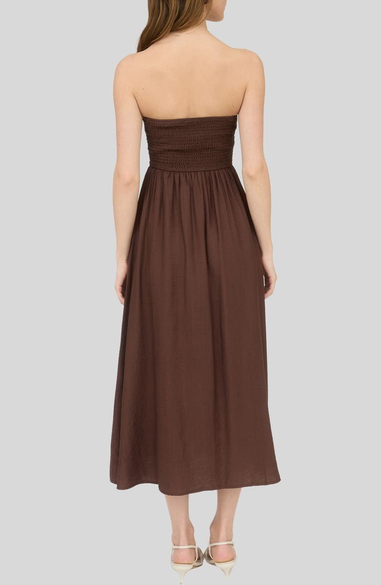 Strapless Midi Dress