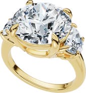 Bliss Diamond Certified 7Ct Diamond & Halfmoon Engagement Ring Lab Grown