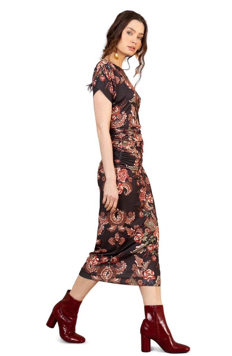 Hale Bob Iliana Jersey Dress, Alternate, color, Black