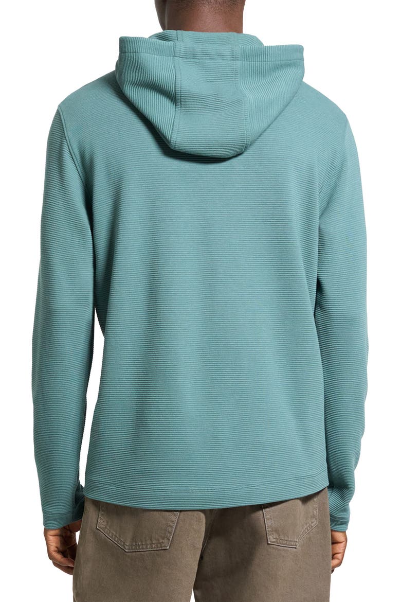 Delroy Studio Textured Hoodie, Alternate, color, DARK FELDSPAR GREEN