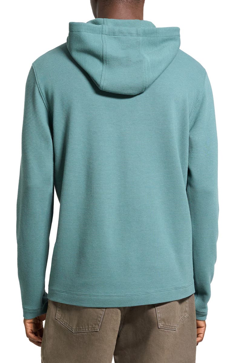 Theory Delroy Studio Textured Hoodie, Alternate, color, Dark Feldspar Green