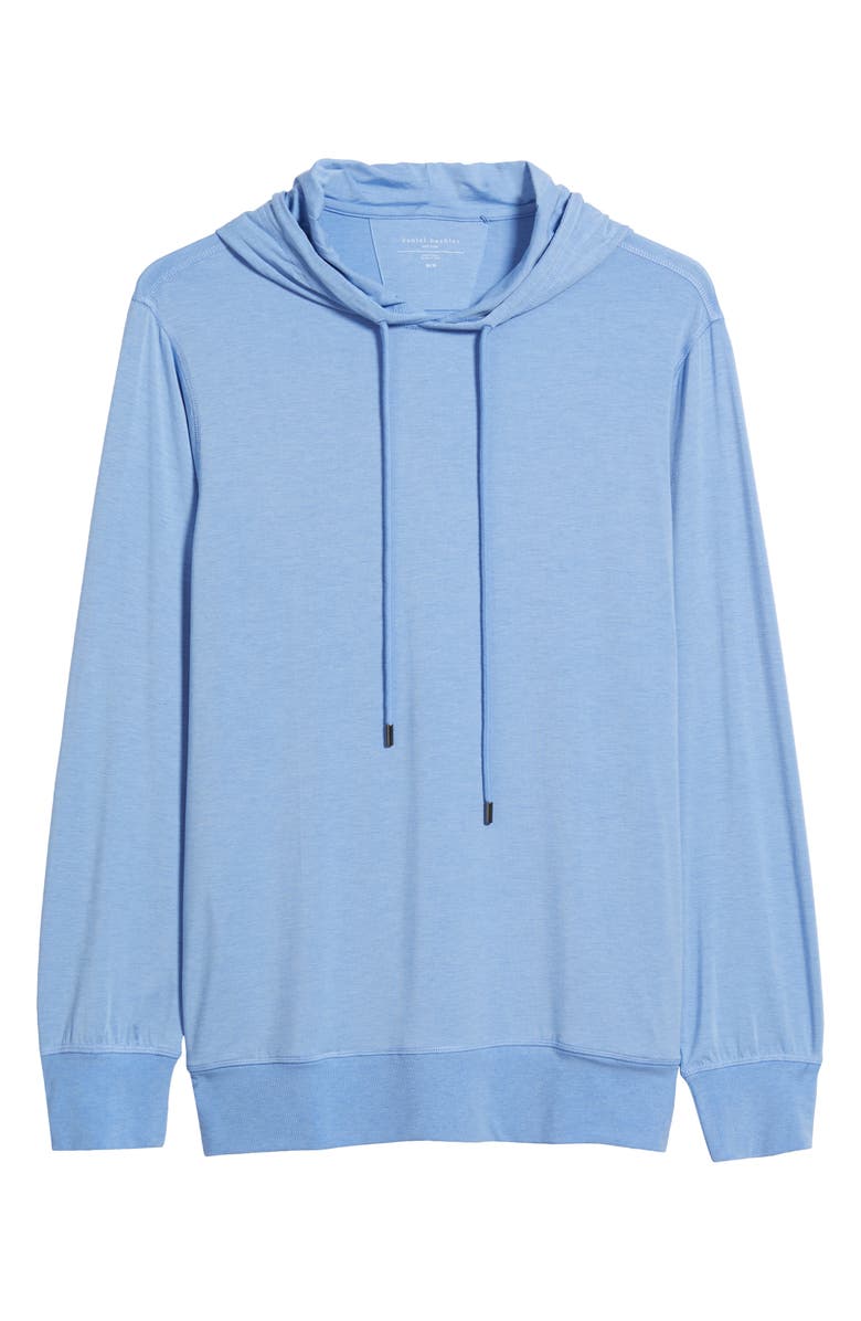 Daniel Buchler Sleek Pajama Hoodie, Alternate, color, Whisper Blue