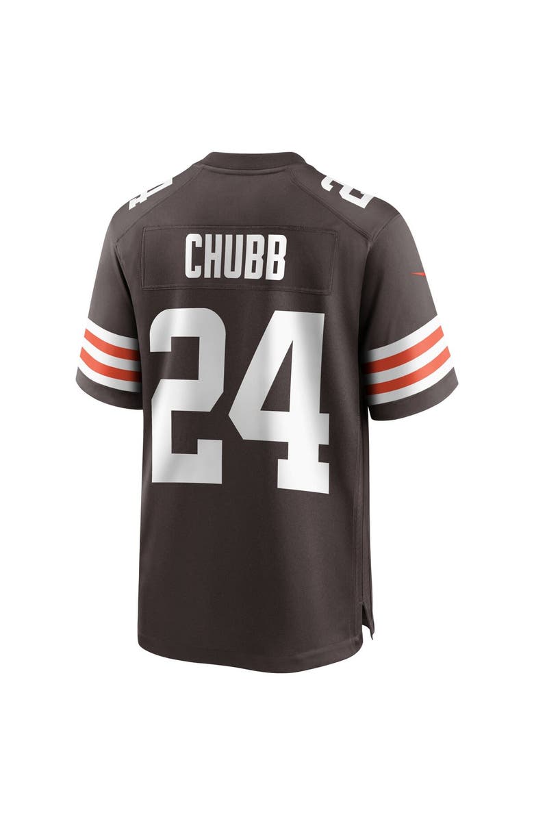Nike Men's Nike Nick Chubb Brown Cleveland Browns Player Game Jersey, Alternate, color,