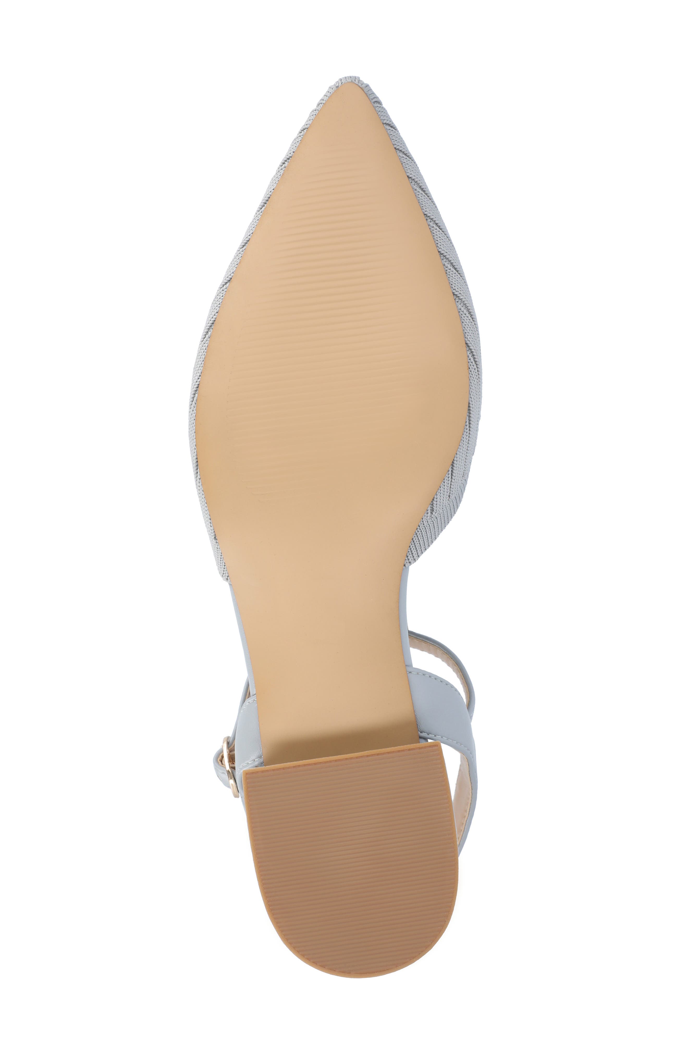 Journee Collection Ansley Ankle Strap Flat, Alternate, color, Blue