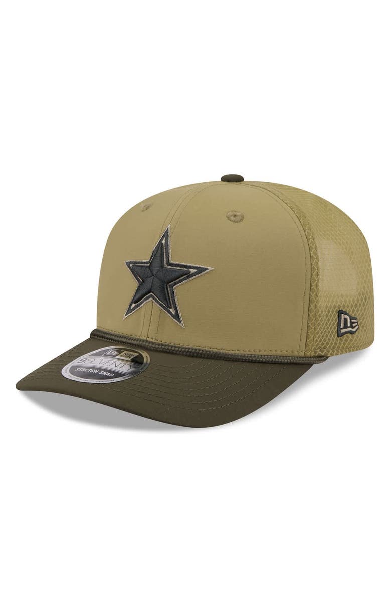 New Era Men's New Era  Green Dallas Cowboys 2025 Salute to Service 9SEVENTY Adjustable Hat, Alternate, color, Green