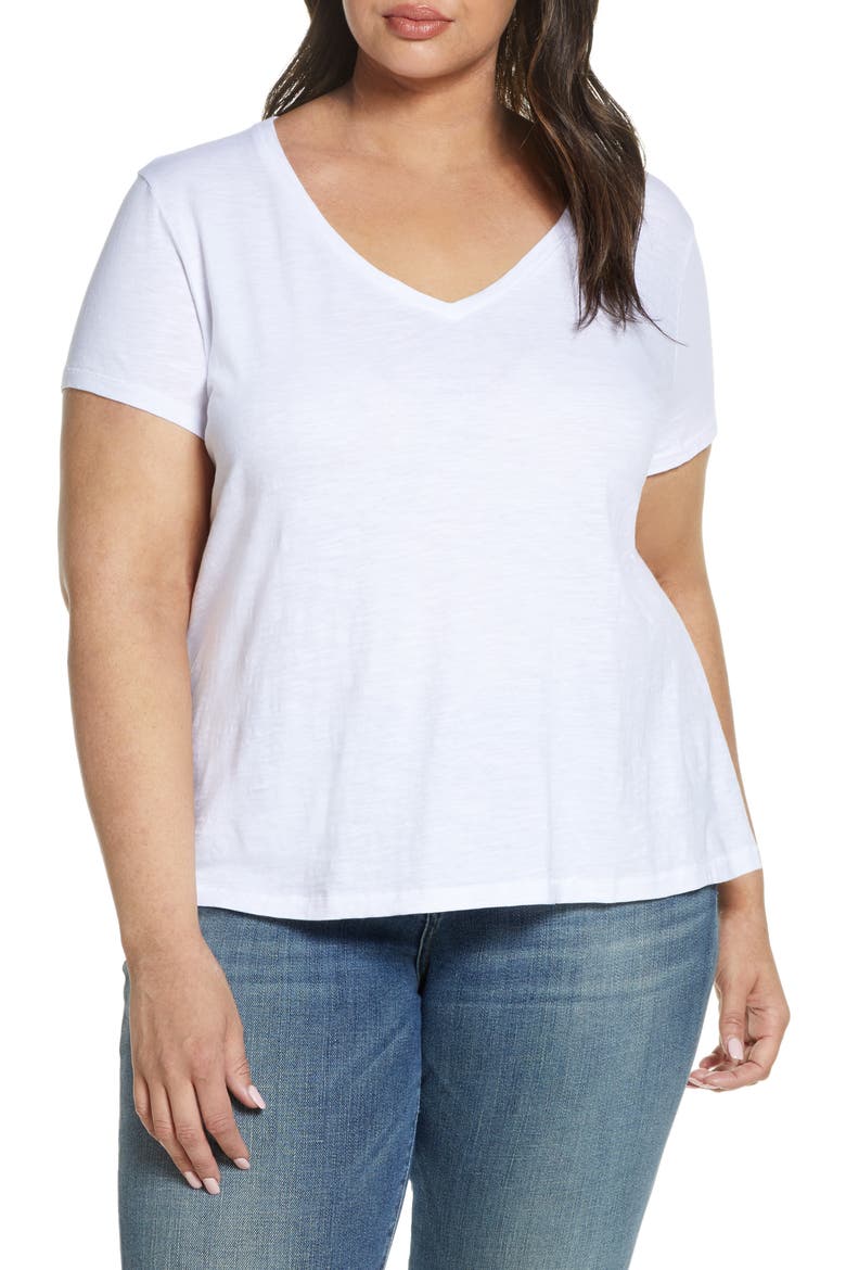 Organic Cotton T-Shirt, Main, color, WHITE