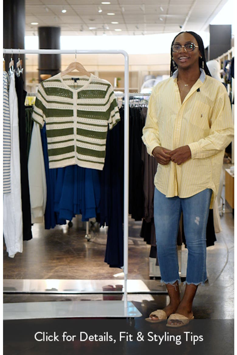 Open Knit Short Sleeve Cardigan video