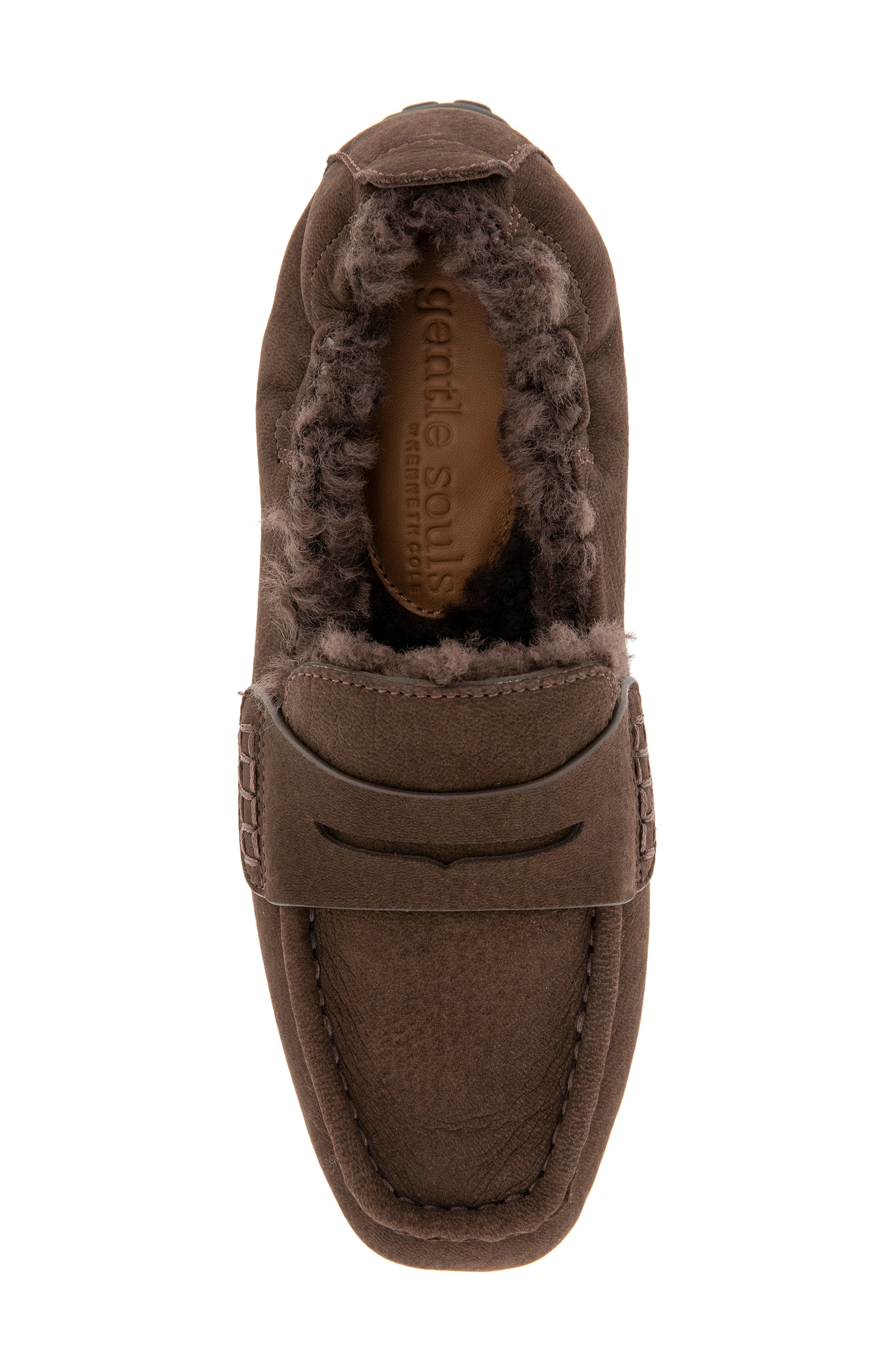 Sophie Driver Cozy Loafer, Alternate, color, CHOCOLATE NUBUCK