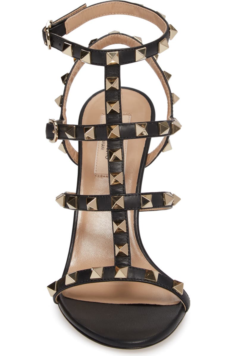 Valentino Garavani 'Rockstud' Ankle Strap Sandal, Alternate, color,