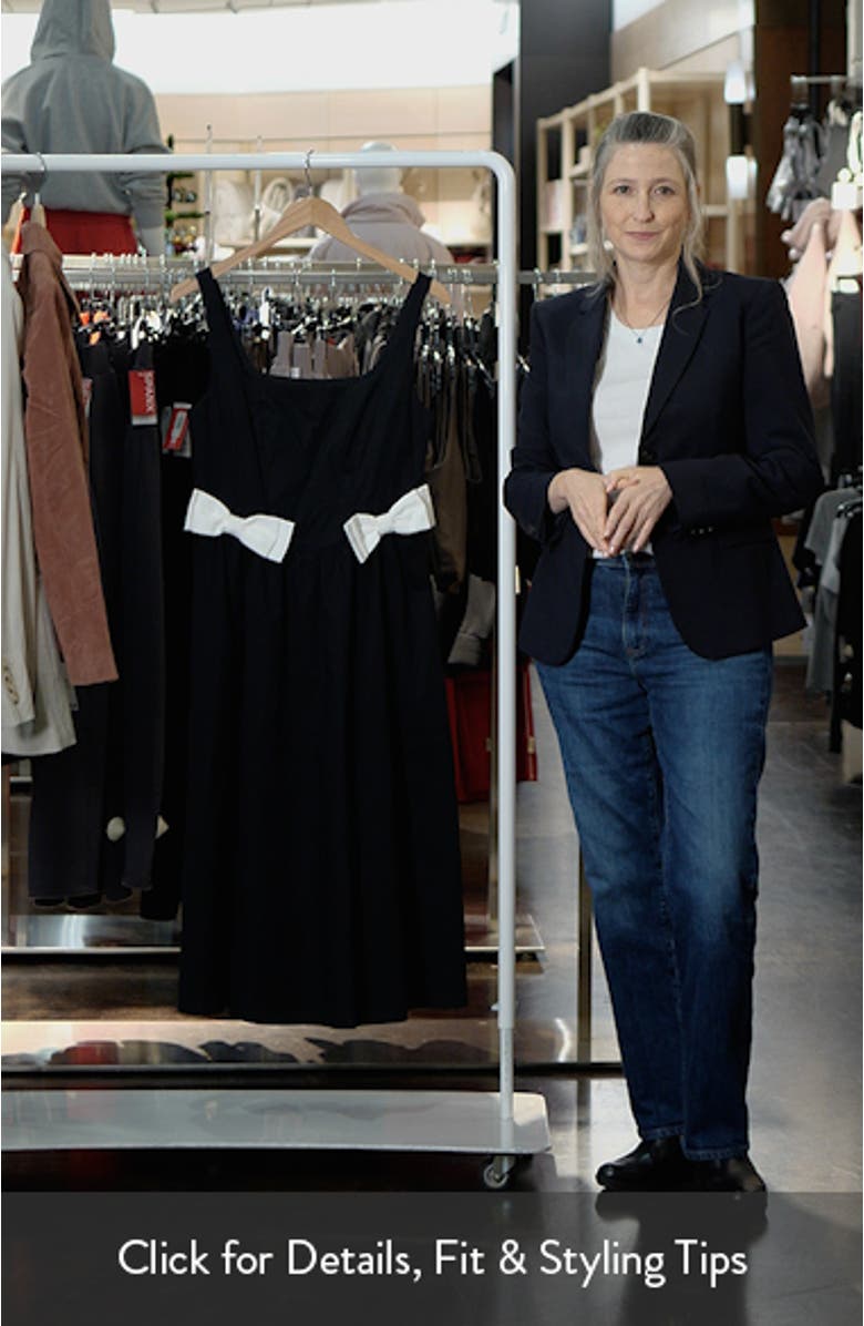 Lizzy Bow Trim Midi Dress, sales video thumbnail