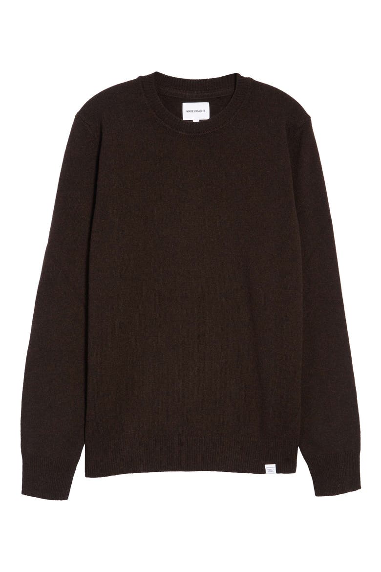 Sigfred Lambswool Sweater, Alternate, color, TRUFFLE