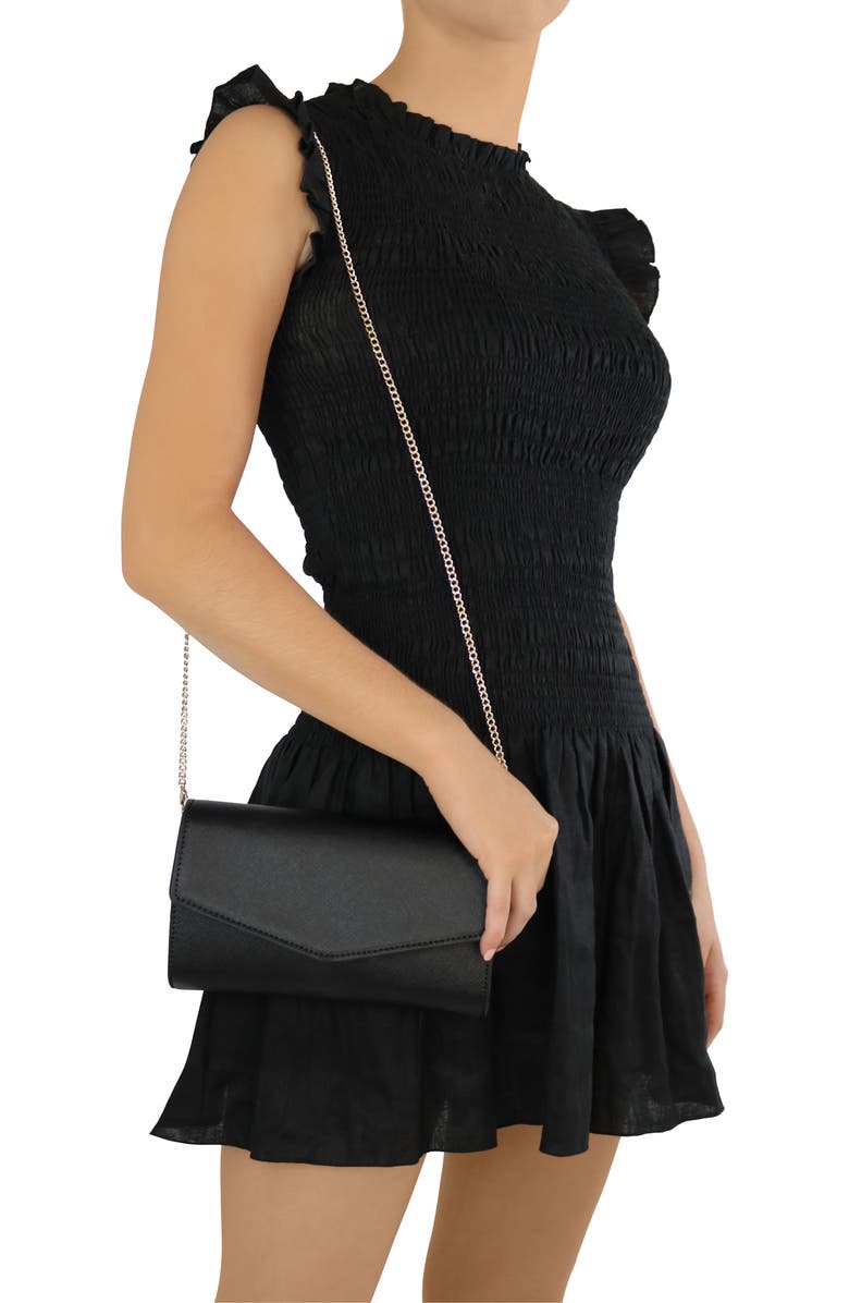 Olga Berg Nic Faux Leather Clutch, Alternate, color,