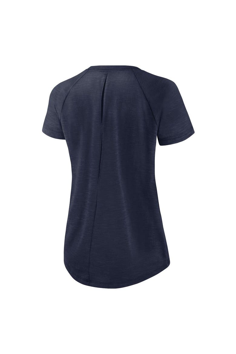 Women's Nike White/Heather Scarlet Seattle Seahawks Back Slit Lightweight Fashion T-Shirt, Alternate, color, White