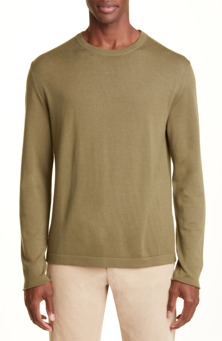 Massimo Alba Crewneck Wool Sweater, Main, color, 