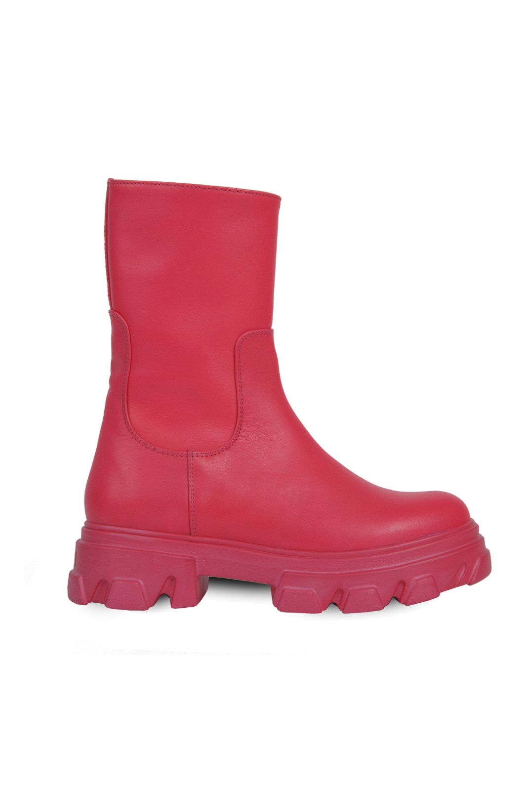 URBNKICKS Lydia Leather Boots, Alternate, color, Pink