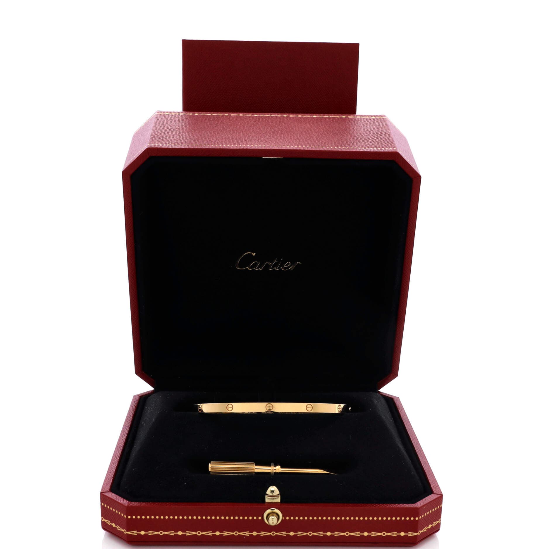 Love Bracelet 18K Yellow Gold Small, Alternate, color, Metallic Gold