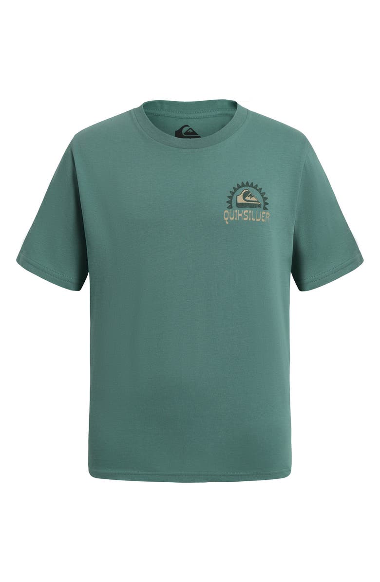 Quiksilver Kids' Desert Grit Cotton Graphic T-Shirt, Main, color, Deep Sea
