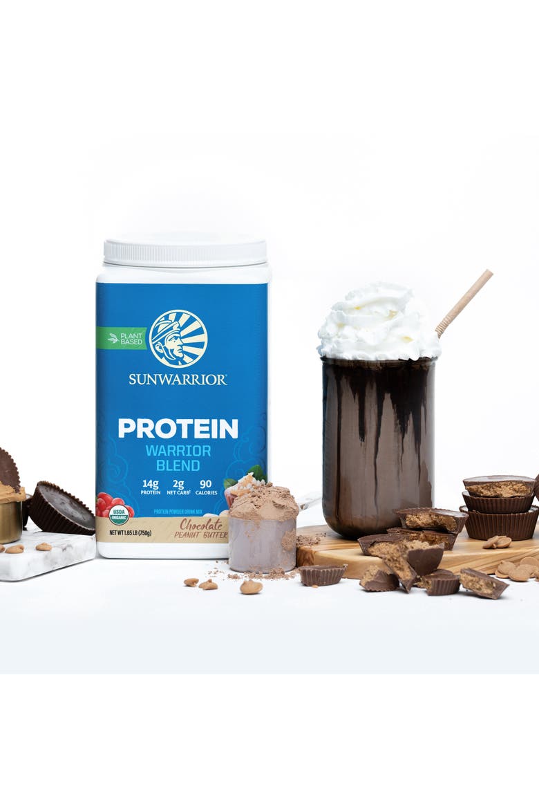 Organic Warrior Blend Protein Powder, Chocolate Peanut Butter, 750gm, Alternate, color, No Color