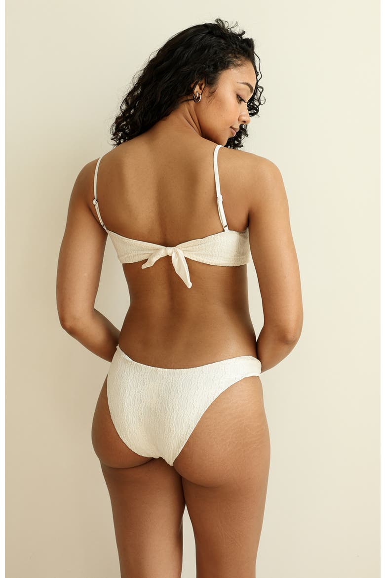 North Shore Cheeky Bikini Bottom, Alternate, color, Cream