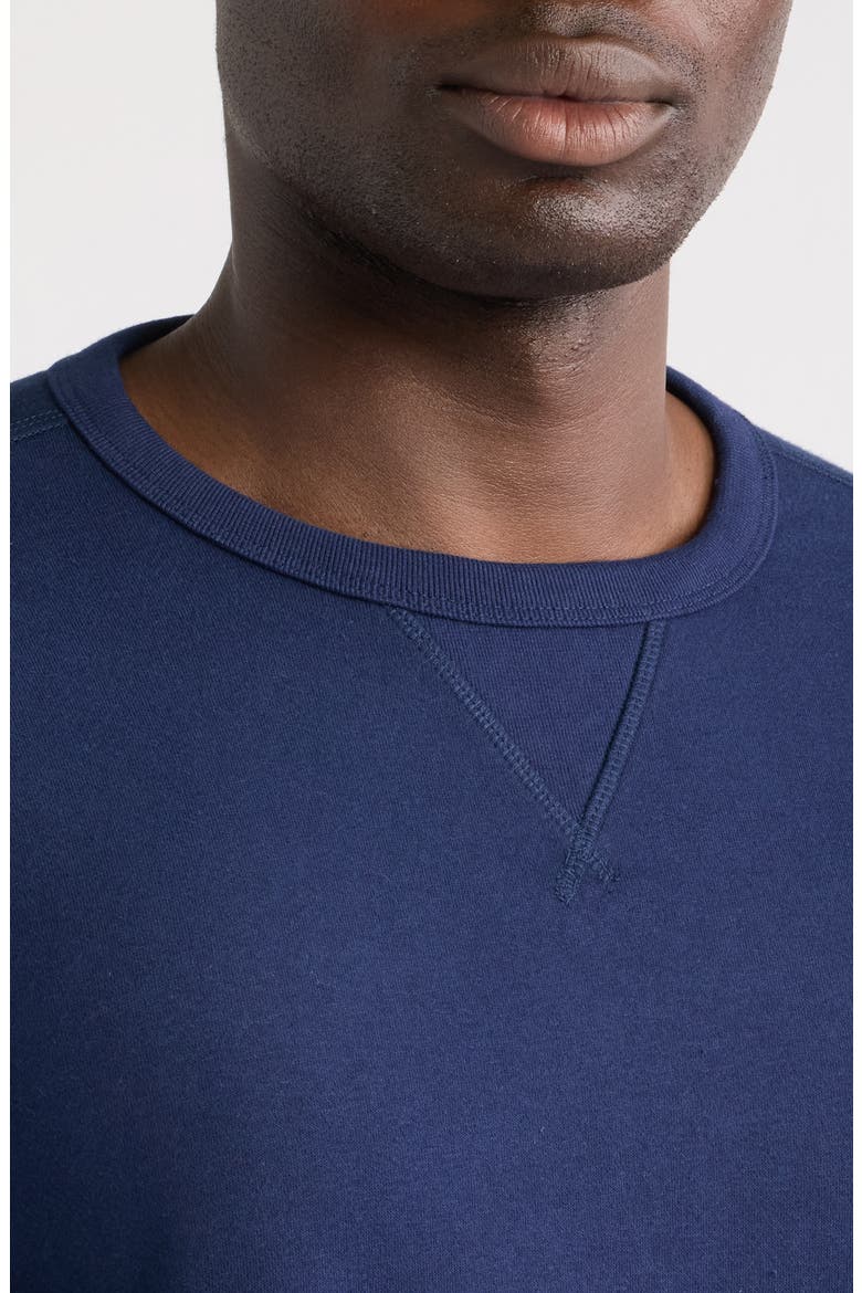 Fleece Crewneck Sweatshirt, Alternate, color, NAVY