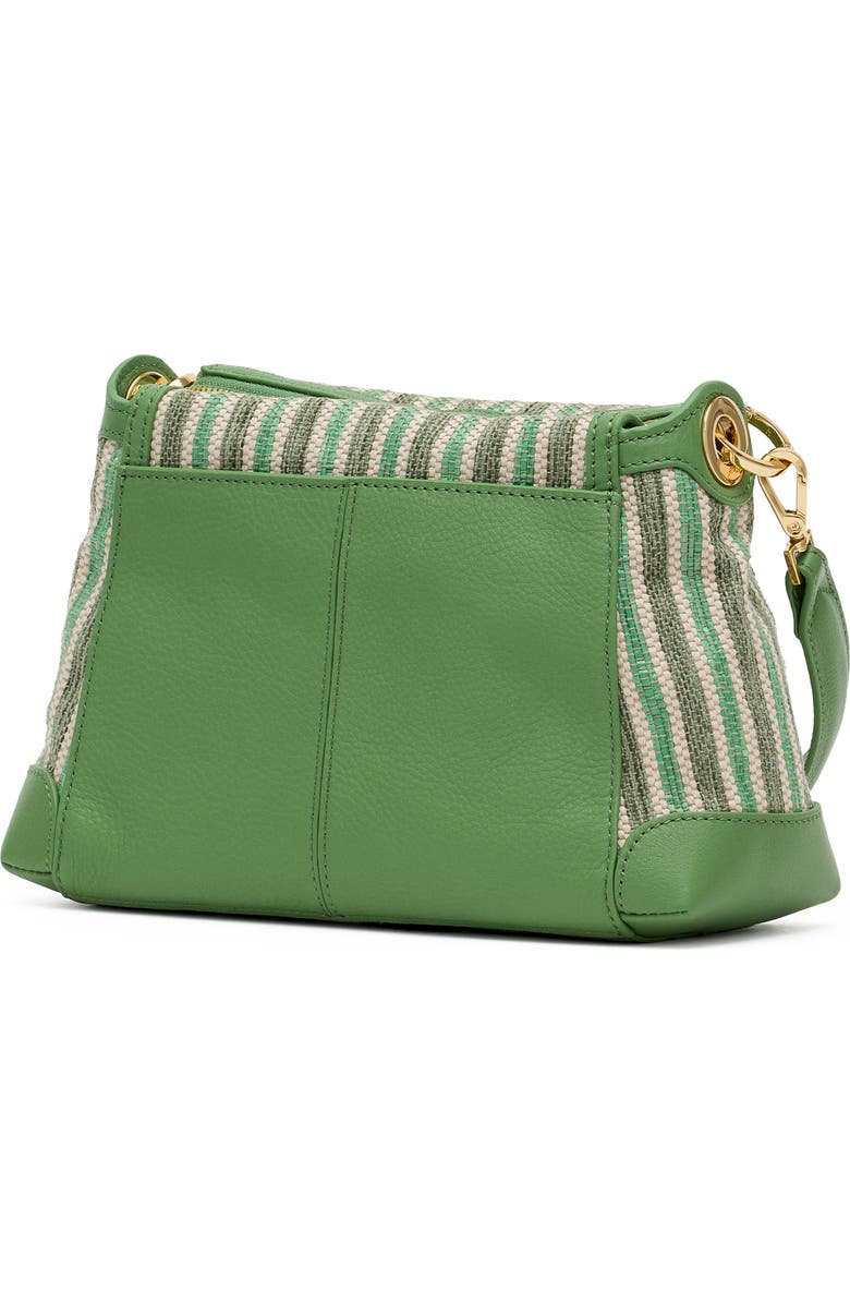 HAMMITT Medium Bryant Shoulder Bag, Alternate, color, Pickle Stripe/ Gold