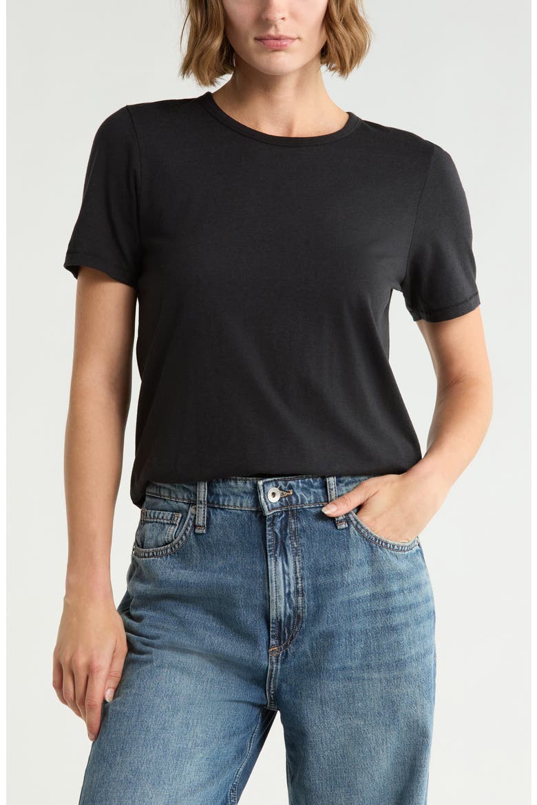 The Jersey T-Shirt, Main, color, BLACK