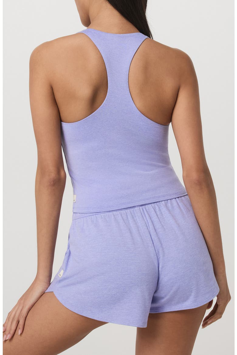 Halo 2.0 Performance Crop Racerback Tank Top, Alternate, color, HYACINTH HEATHER