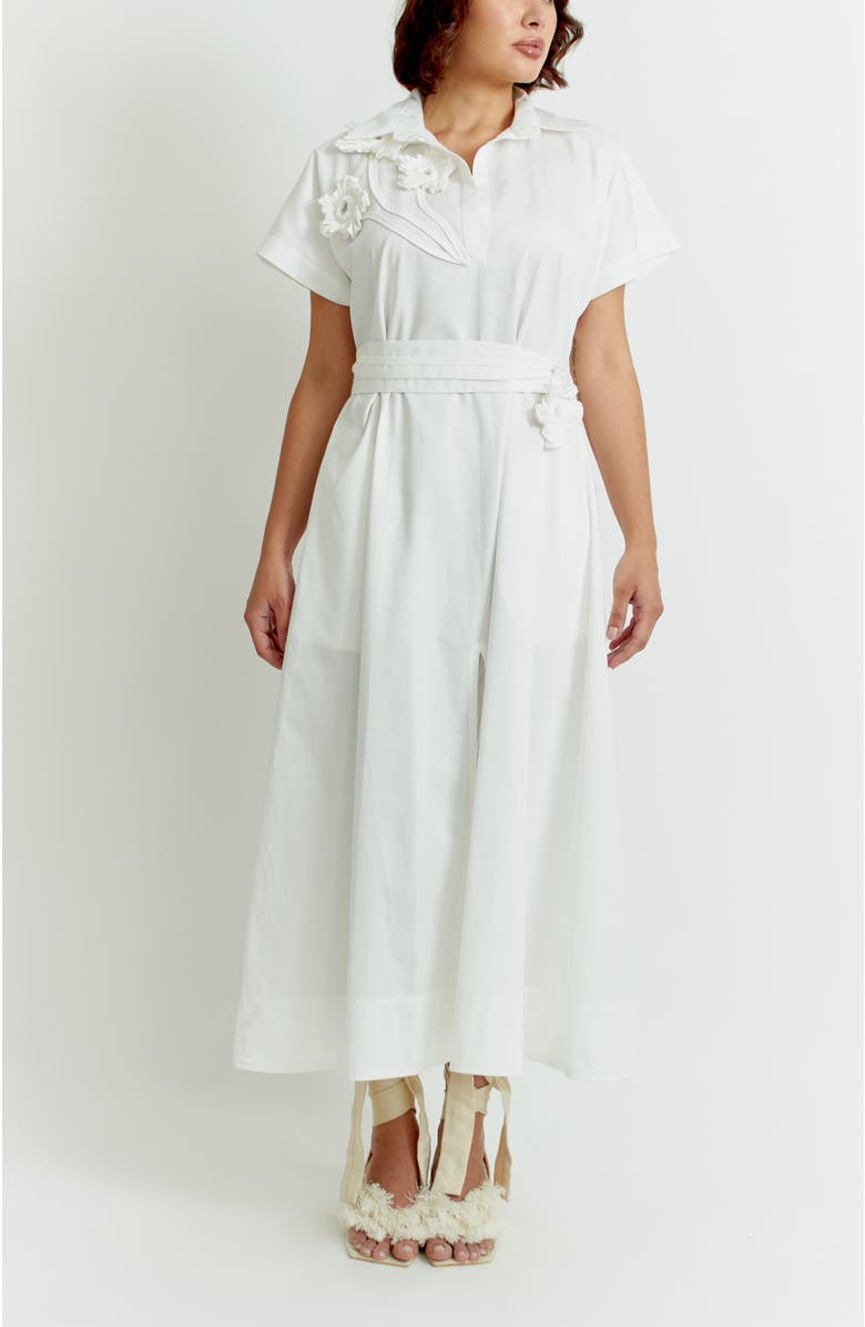 Florencia Davalos Diana Orchid Dress, Main, color, White