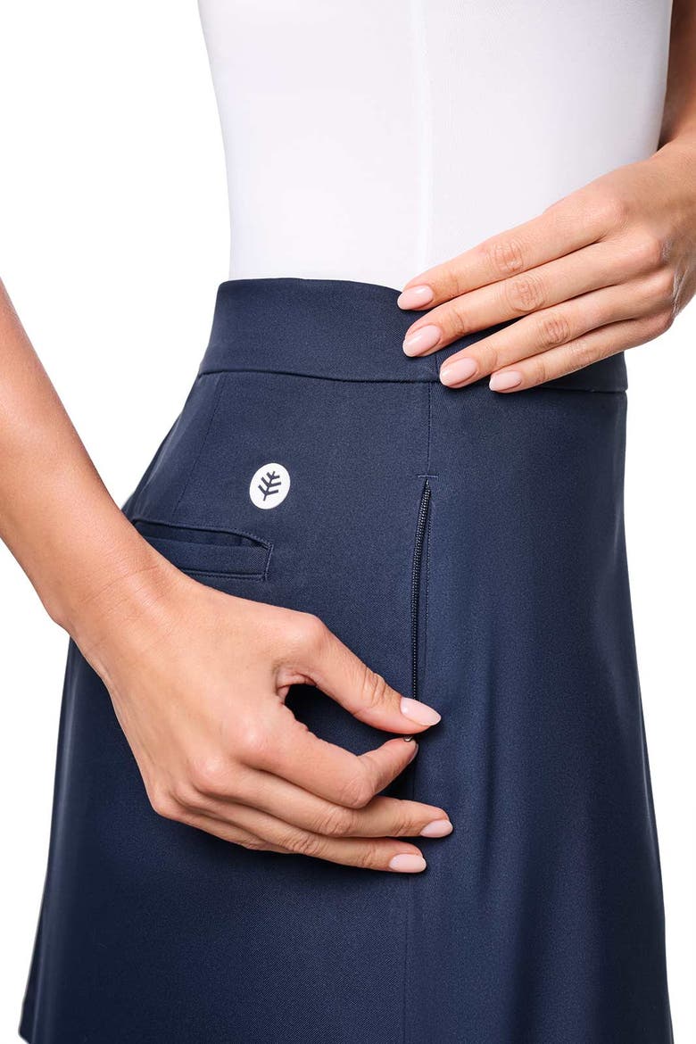 Pin High Short Golf Skort, UPF 50+ Sun Protection, Alternate, color, Navy