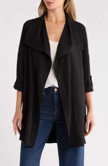 MAX STUDIO Drape Collared Jacket