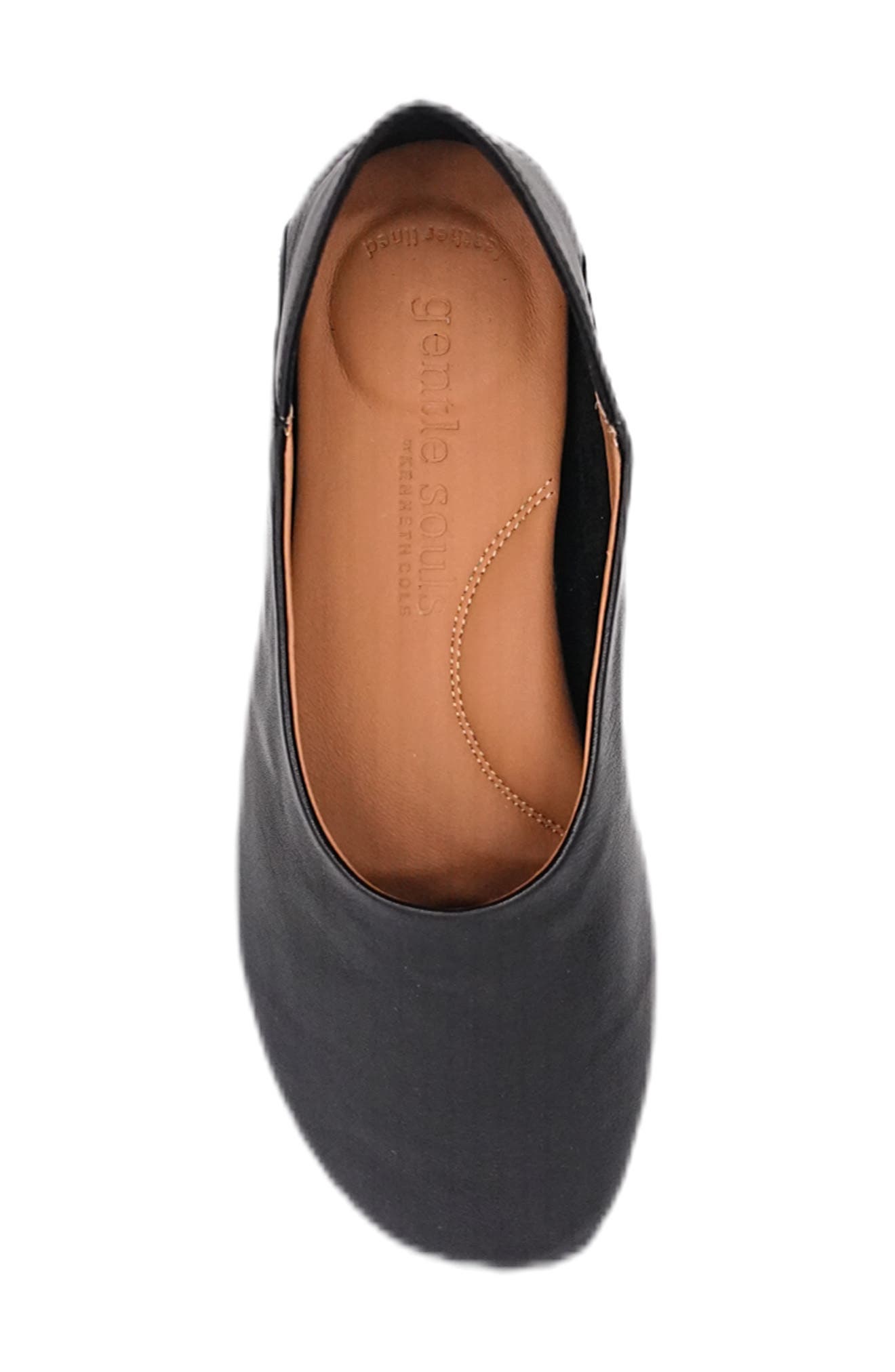 Indie Skimmer Flat, Alternate, color, BLACK LEATHER