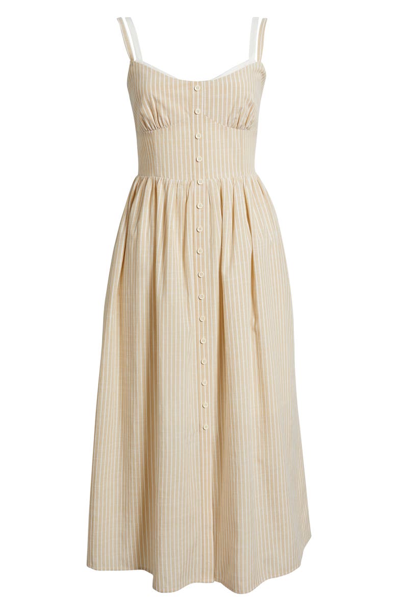 MOON RIVER Double Strap Cotton Blend A-Line Sundress, Alternate, color, 