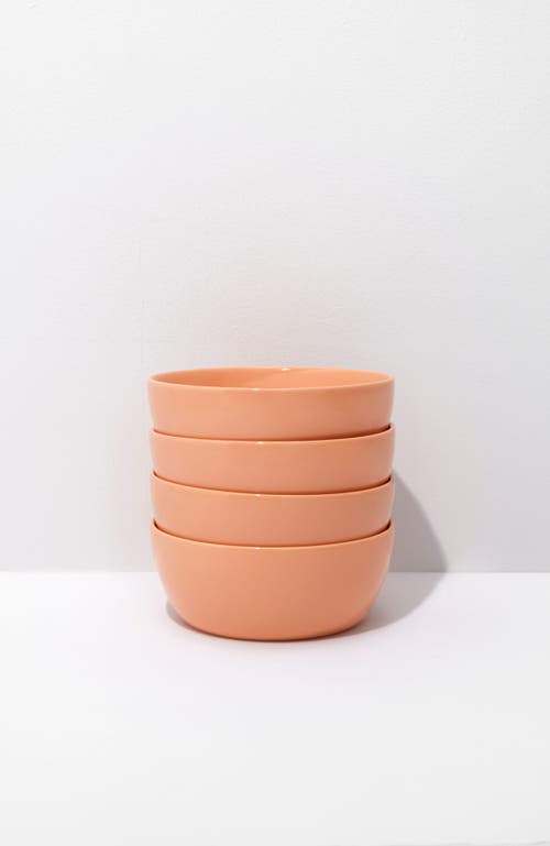 Fors Studio Medium Bowl - Set of 4 in Coral  product