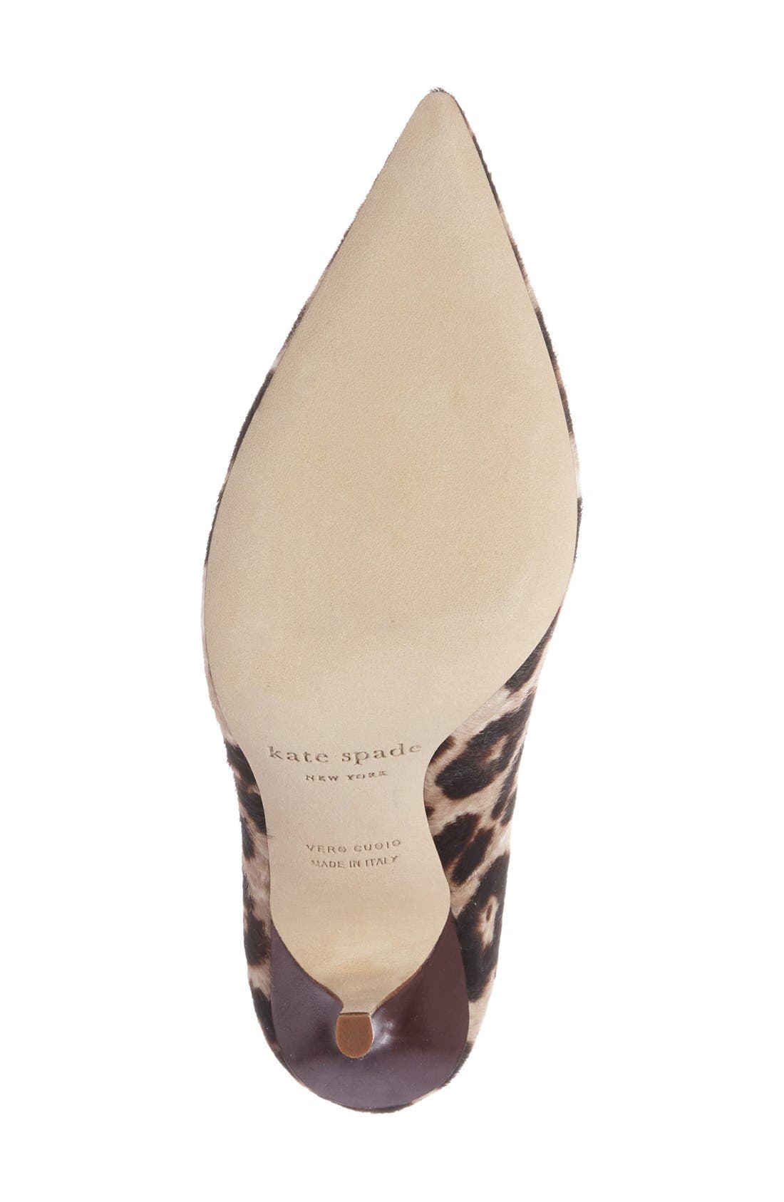 'licorice too' genuine calf hair pump, Alternate, color, BLUSH/ BROWN LEOPARD CALF HAIR