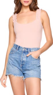 Susana Monaco Ruffle Strap Tank Top