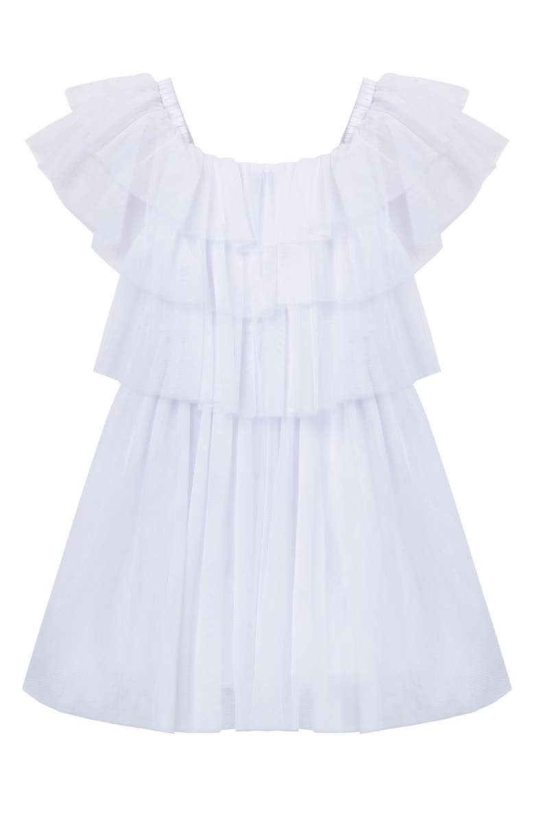 Habitual Kids Kids' Ruffle Mesh Dress, Alternate, color,