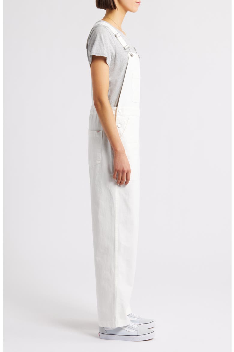 Lili Denim Overalls, Alternate, color, WHITE