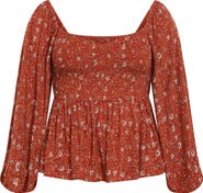 City Chic Monroe Smocked Top