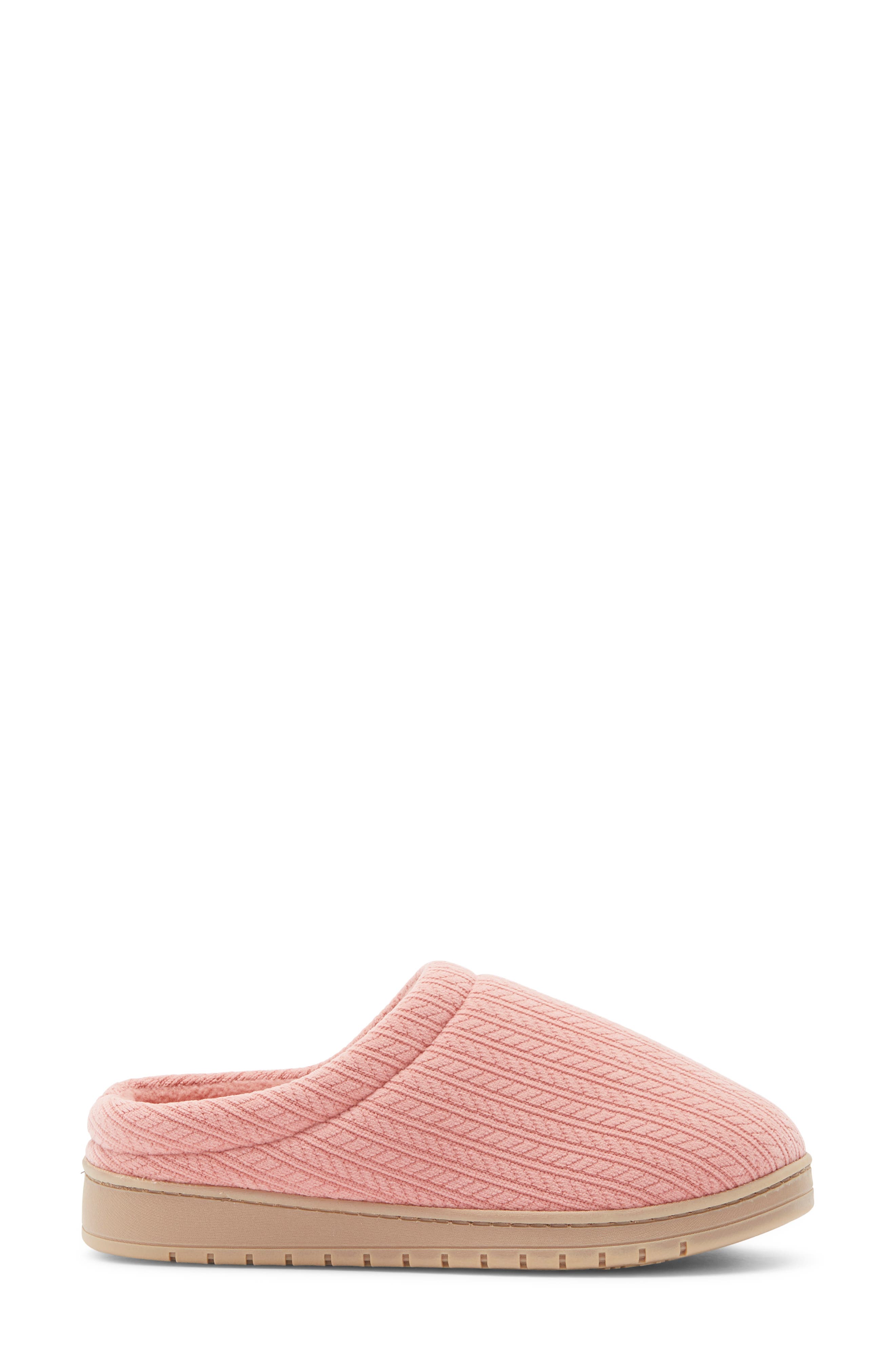 Jersey Cable Clog Slipper, Alternate, color, PINK