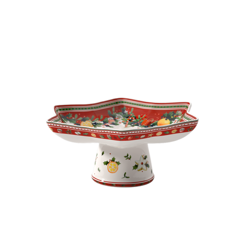 Winter Bakery Delight Footed Star Bowl Star Shape