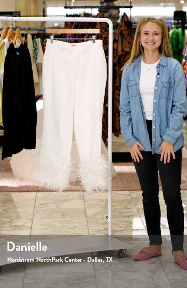 Fae Feather Trim Trousers, sales video thumbnail