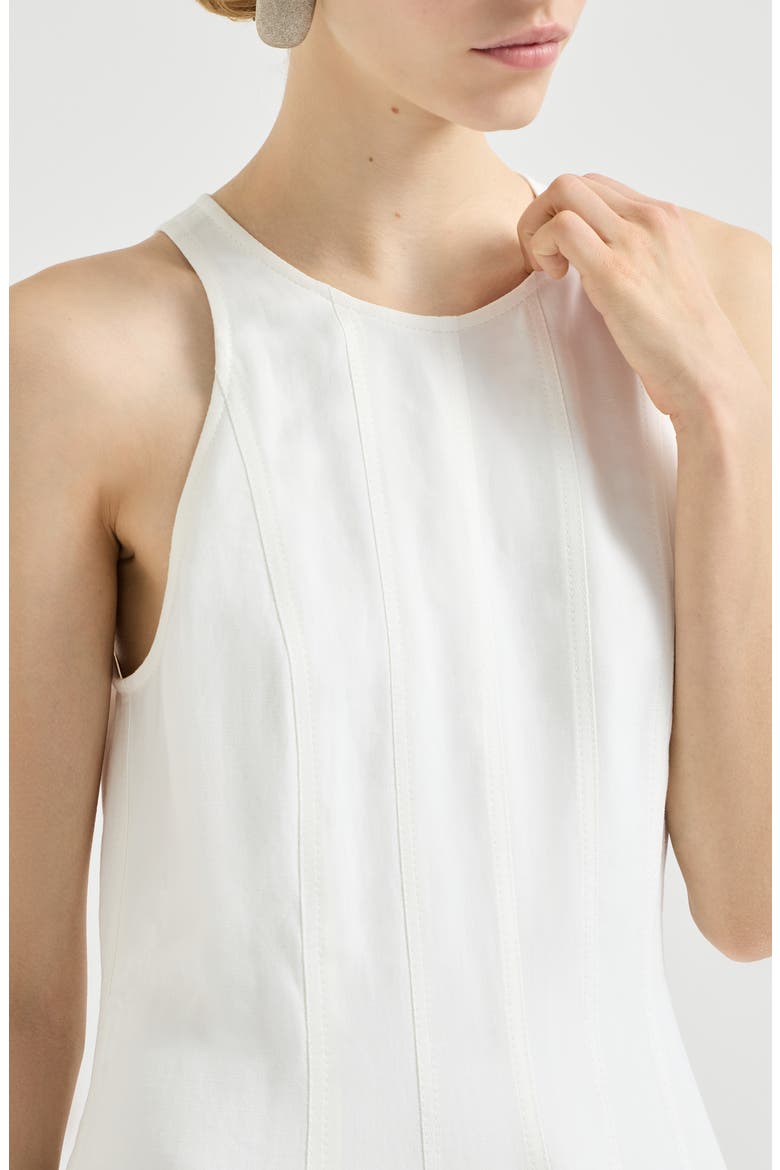Fluid dress, Alternate, color, White