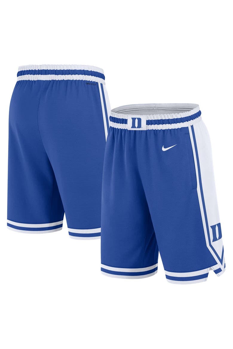 Men's Nike Royal Duke Blue Devils Road Replica Performance Shorts, Main, color, Royal