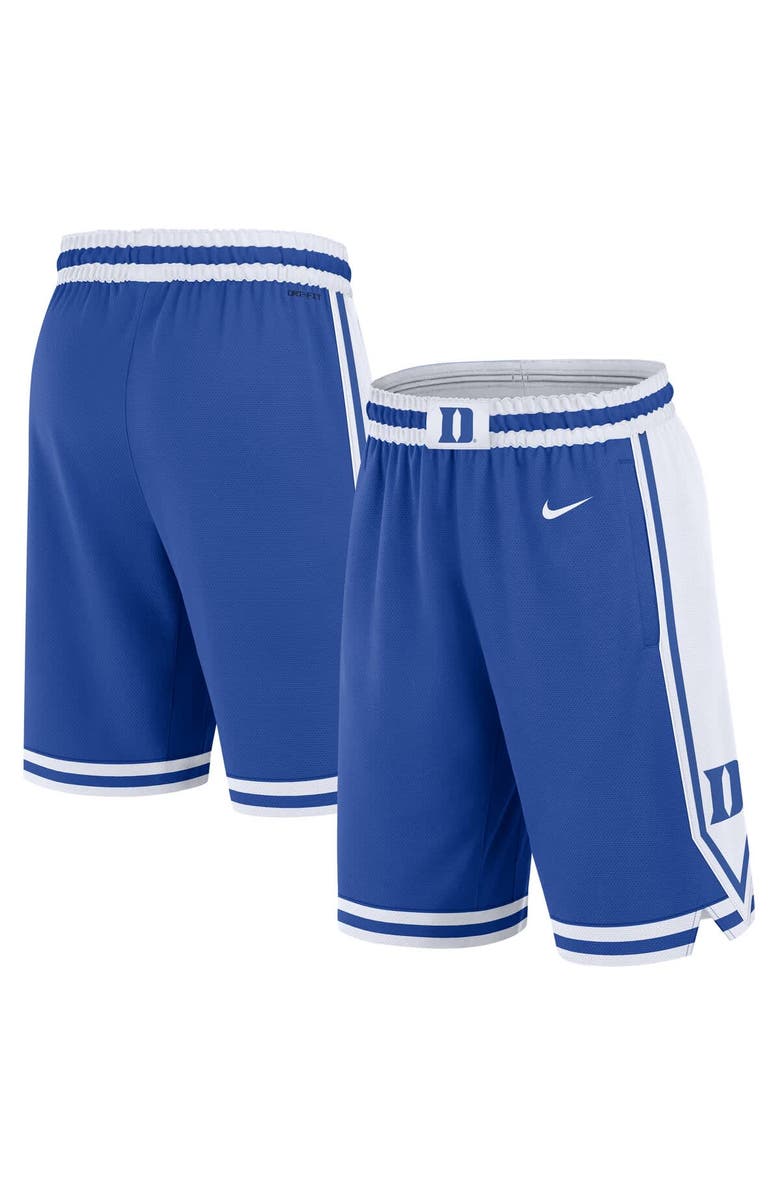 Nike Men's Nike Royal Duke Blue Devils Road Replica Performance Shorts, Main, color, Royal